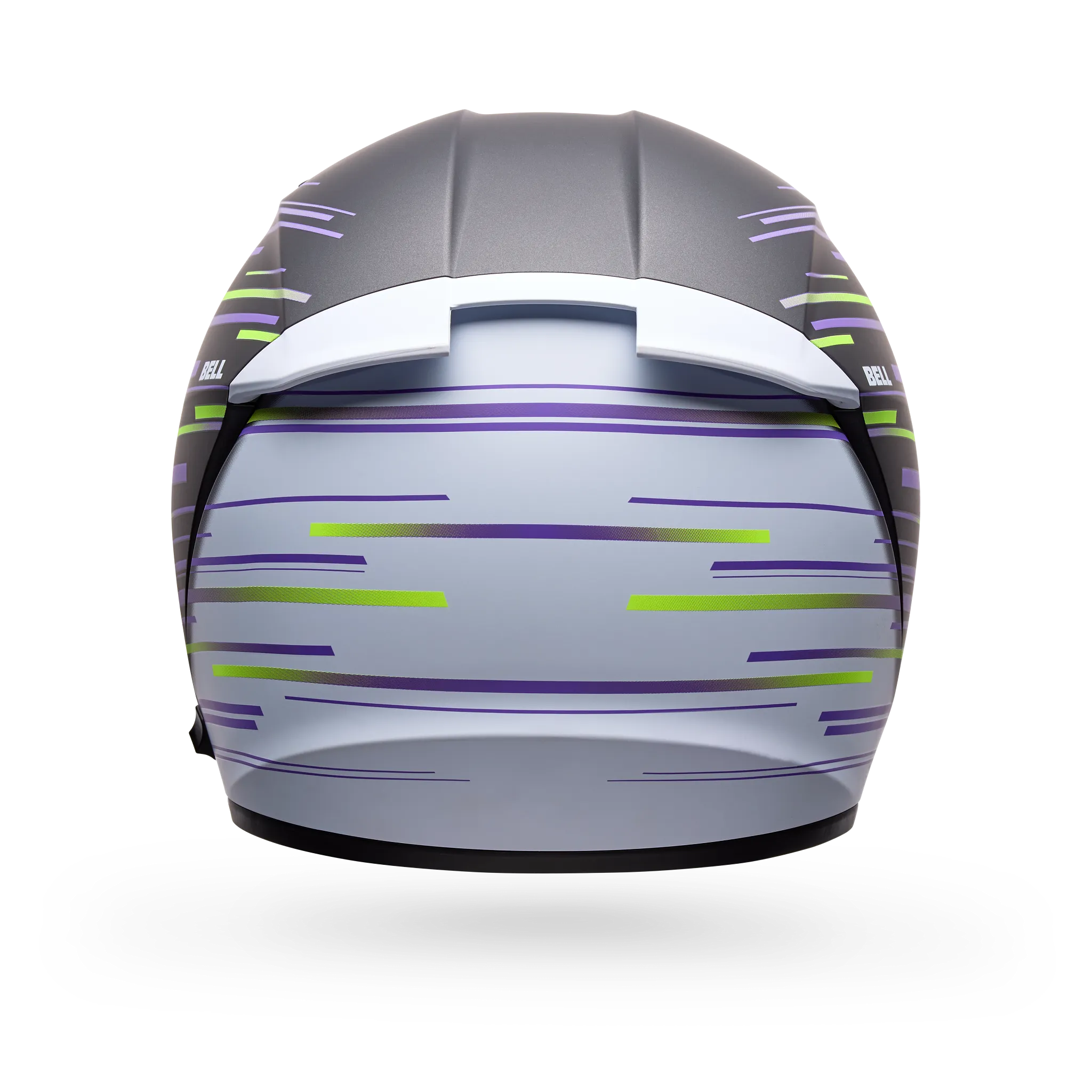 Bell Lithium Velo Full Face Motorcycle Helmet - Black/Yellow - Back View