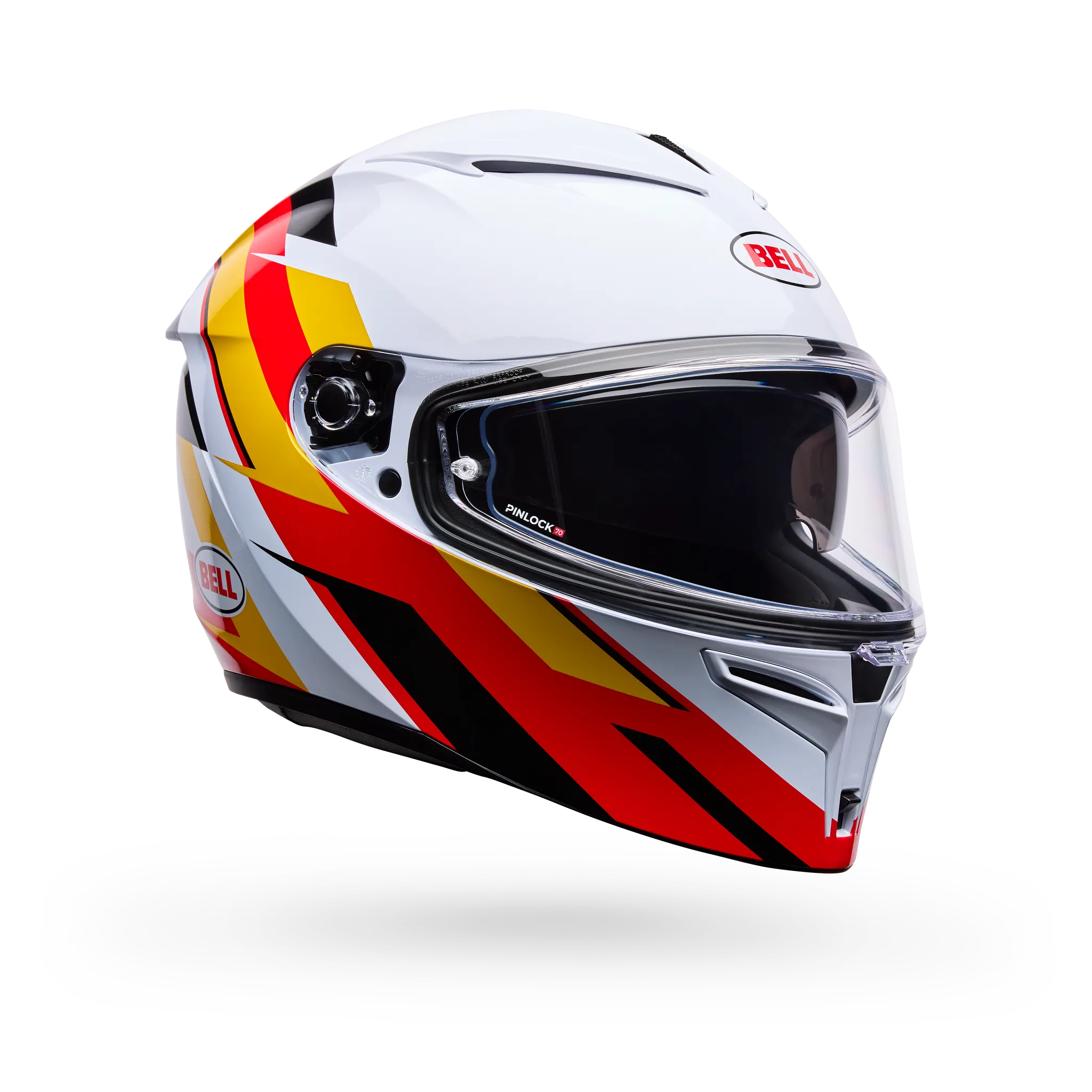 Bell Lithium Nova Full Face Motorcycle Helmet - White/Red - Main