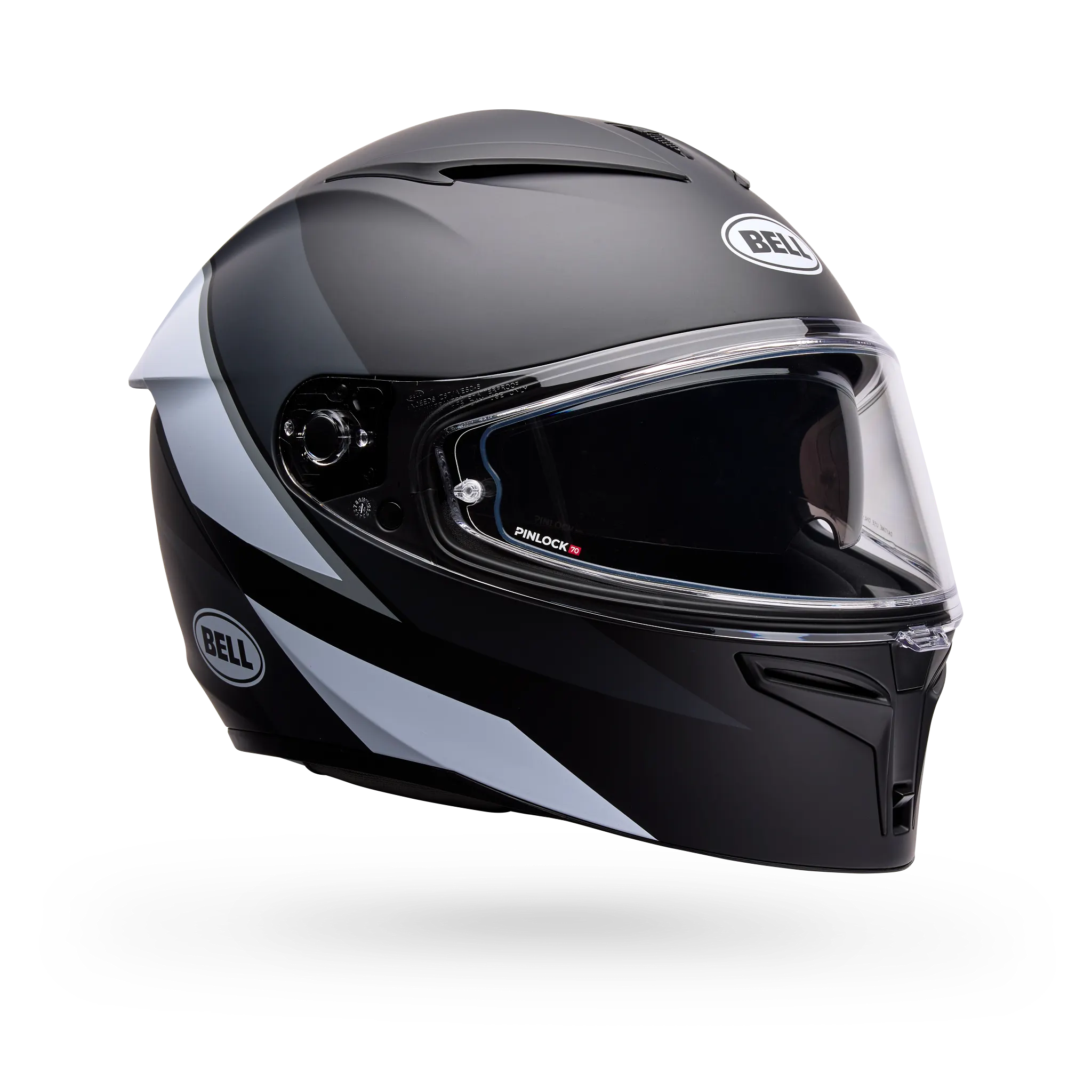 Bell Lithium Flip Full Face Motorcycle Helmet - Black/White - Main
