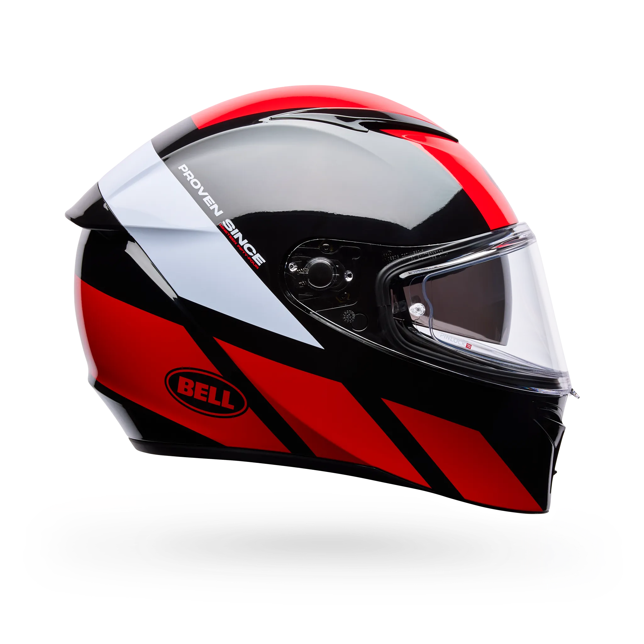 Bell Lithium Mips Tech Full Face Motorcycle Helmet - Red/Black - Side View