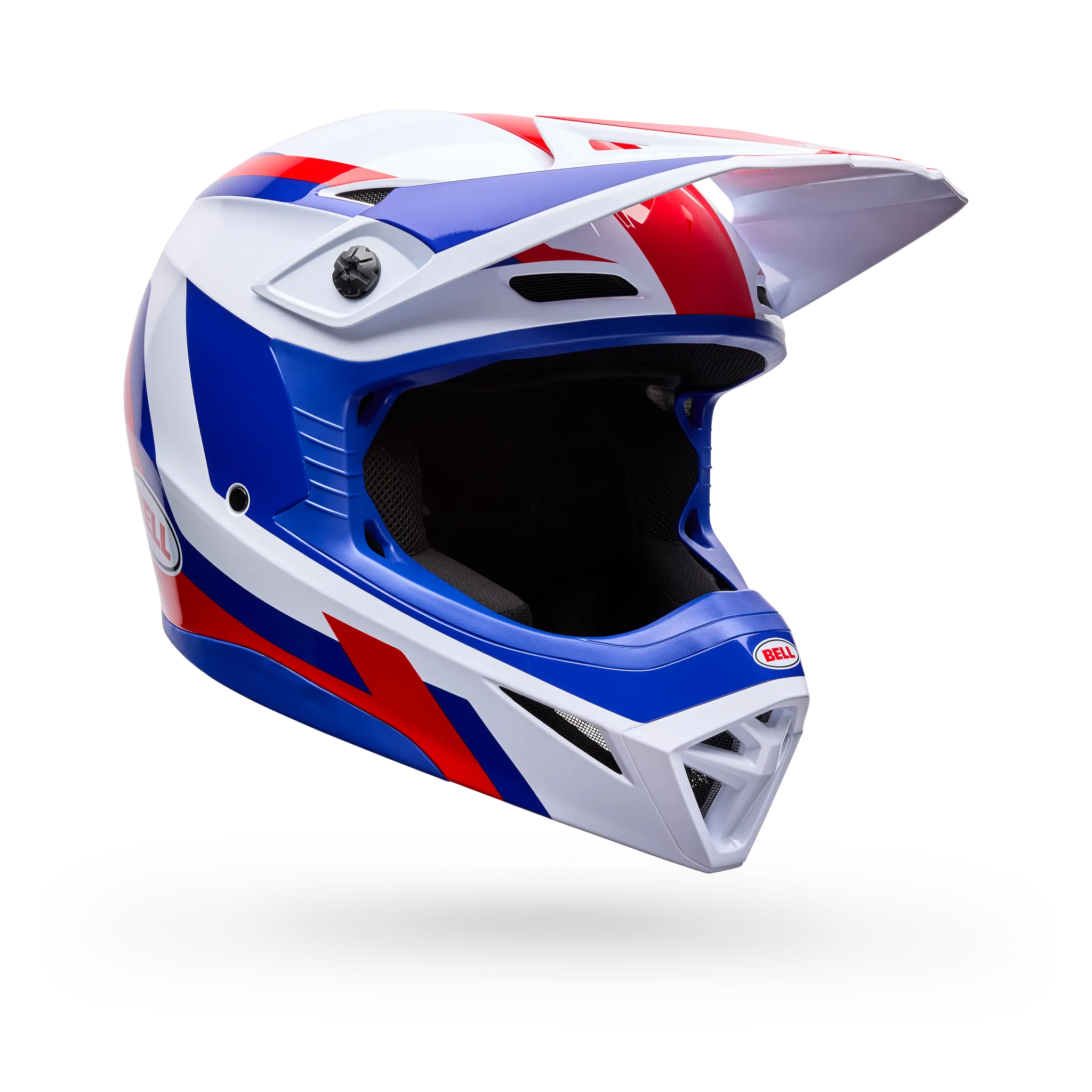Bell MX-10 Mips Dyno Motorcycle Helmet - Red/White - Main