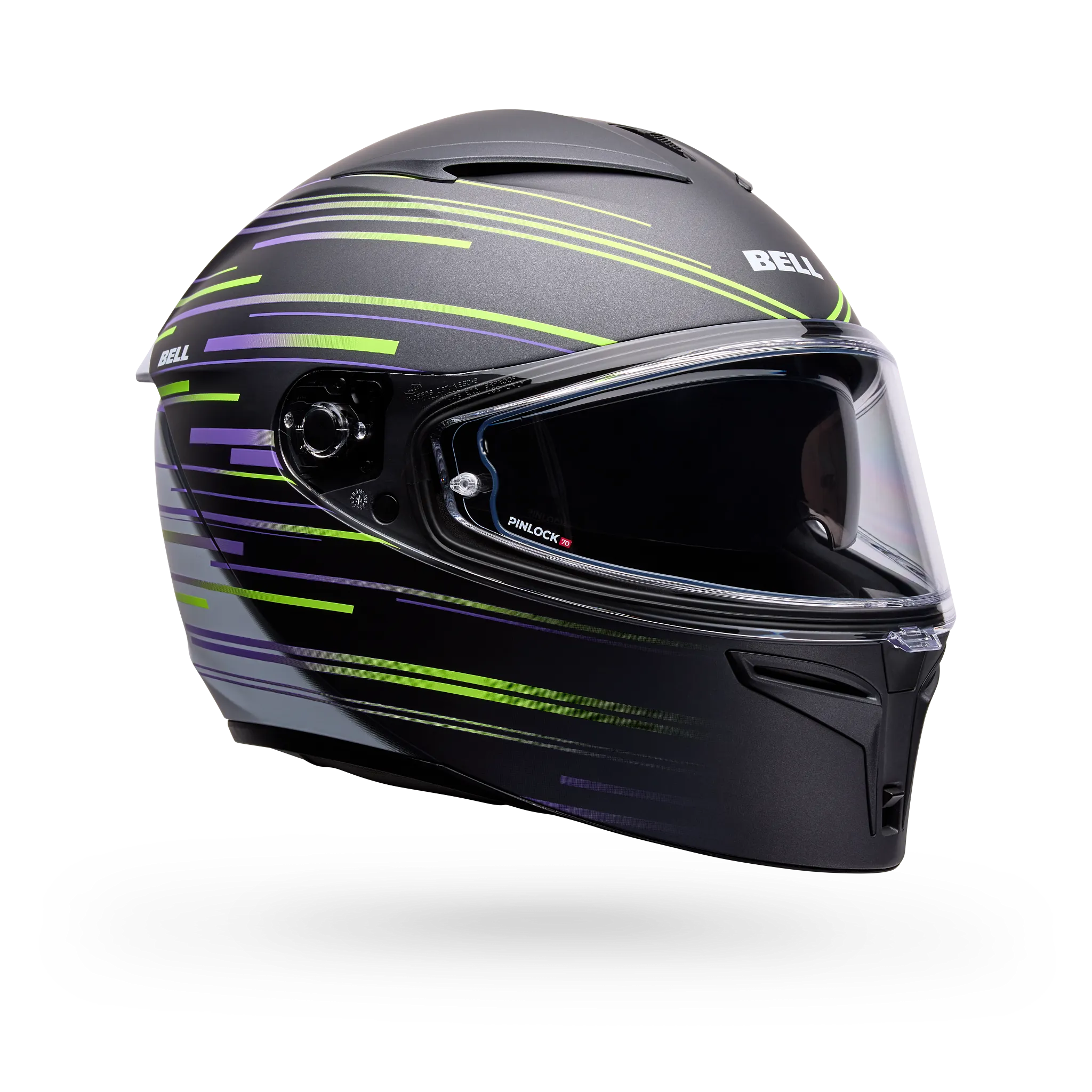 Bell Lithium Velo Full Face Motorcycle Helmet - Black/Yellow - Main