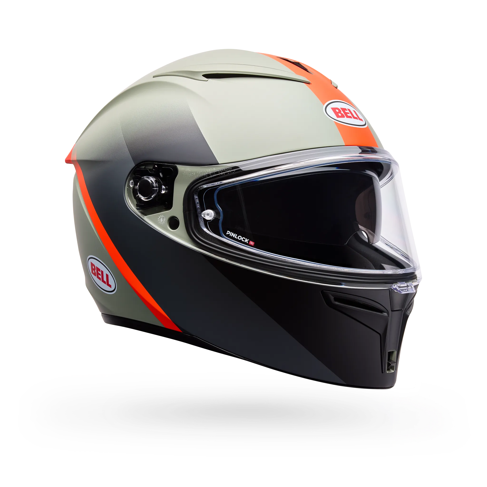 Bell Lithium Mips Bash Full Face Motorcycle Helmet - Grey/Orange - Main