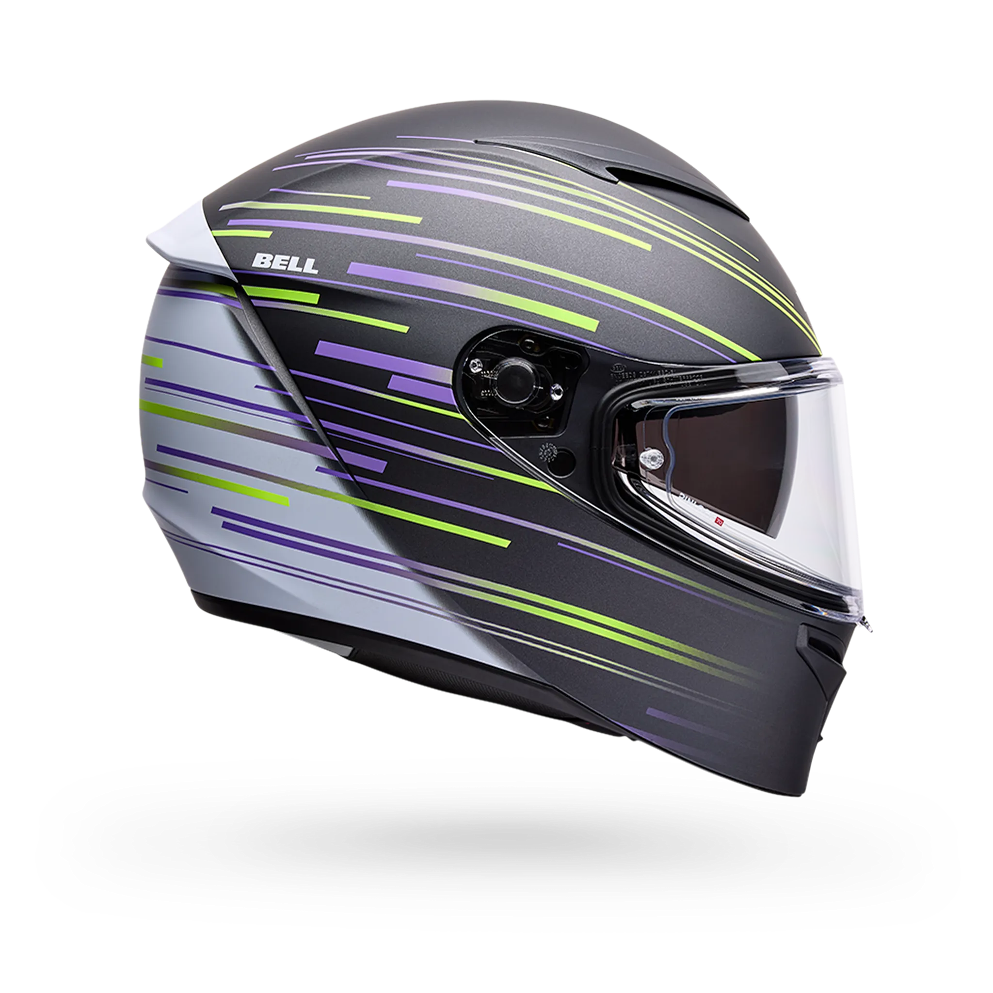Bell Lithium Velo Full Face Motorcycle Helmet - Black/Yellow - Side View