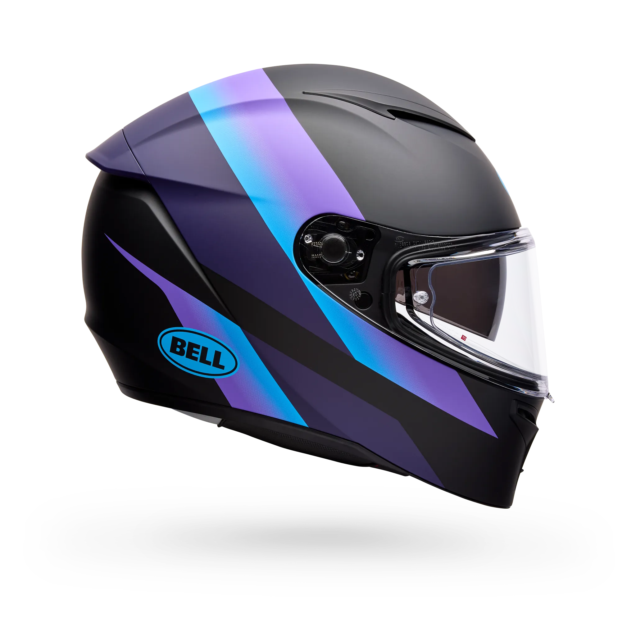 Bell Lithium Passion Full Face Motorcycle Helmet - Black/Purple - Side View